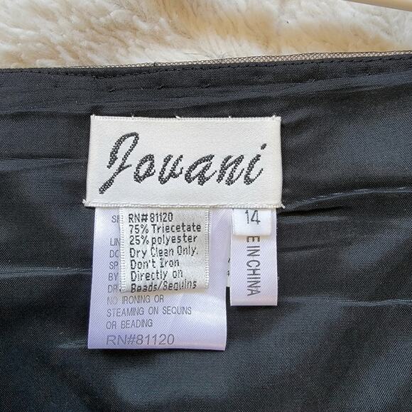 Jovani Trumpet Style Front & Back Beading Formal Maxi Dress - Picture 5 of 5